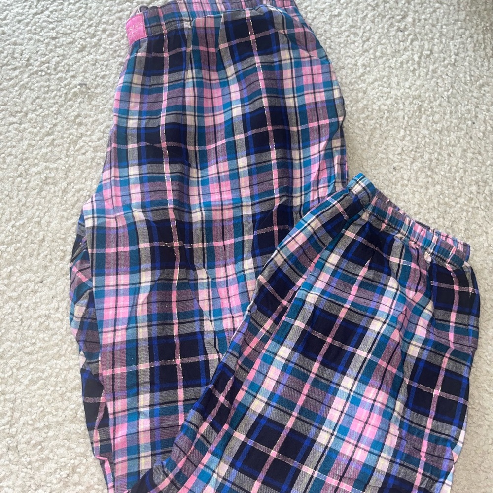 Victoria's Secret Plaid Pajama Bottoms Sz L